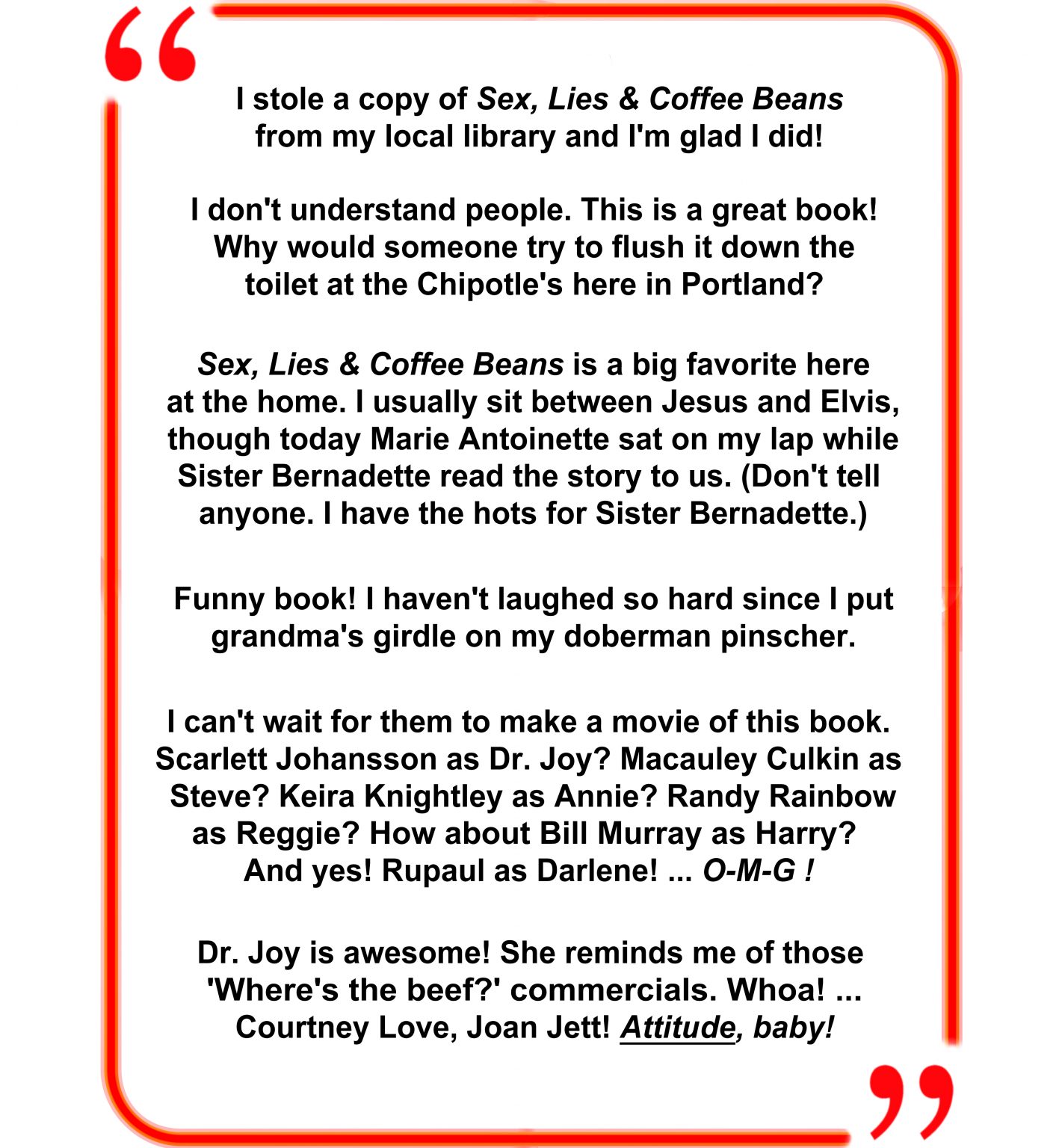 Sex Lies & Coffee Beans John Rachel Author